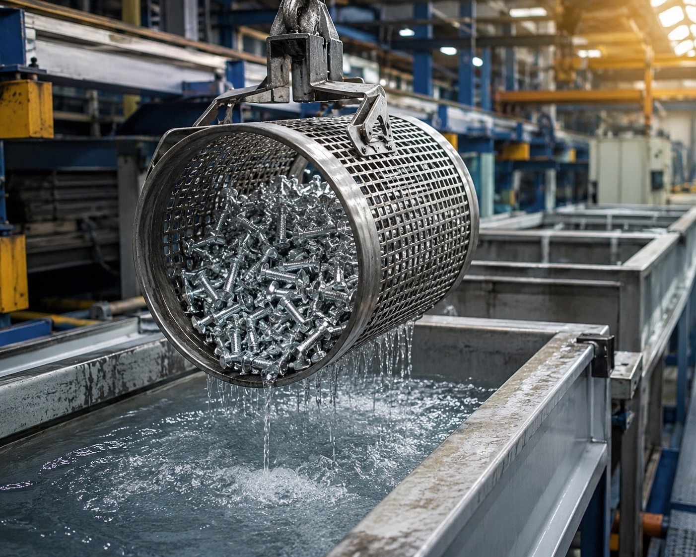 Galvanic zinc plating